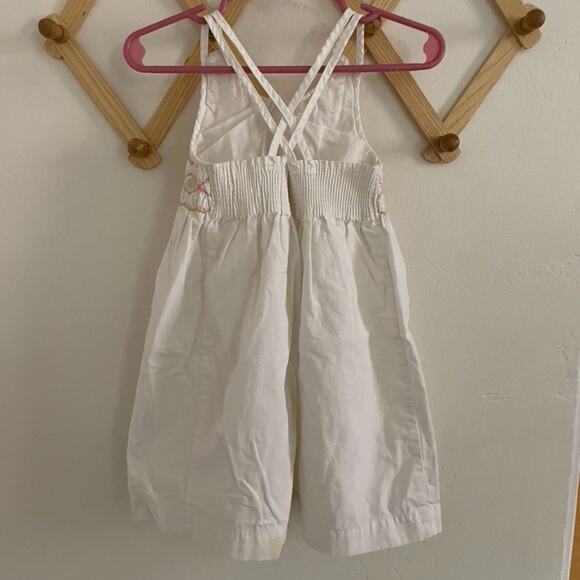 Janie and Jack Dress Girls 18 to 24 Months White Pink Sundress 100% Cotton - Picture 3 of 4
